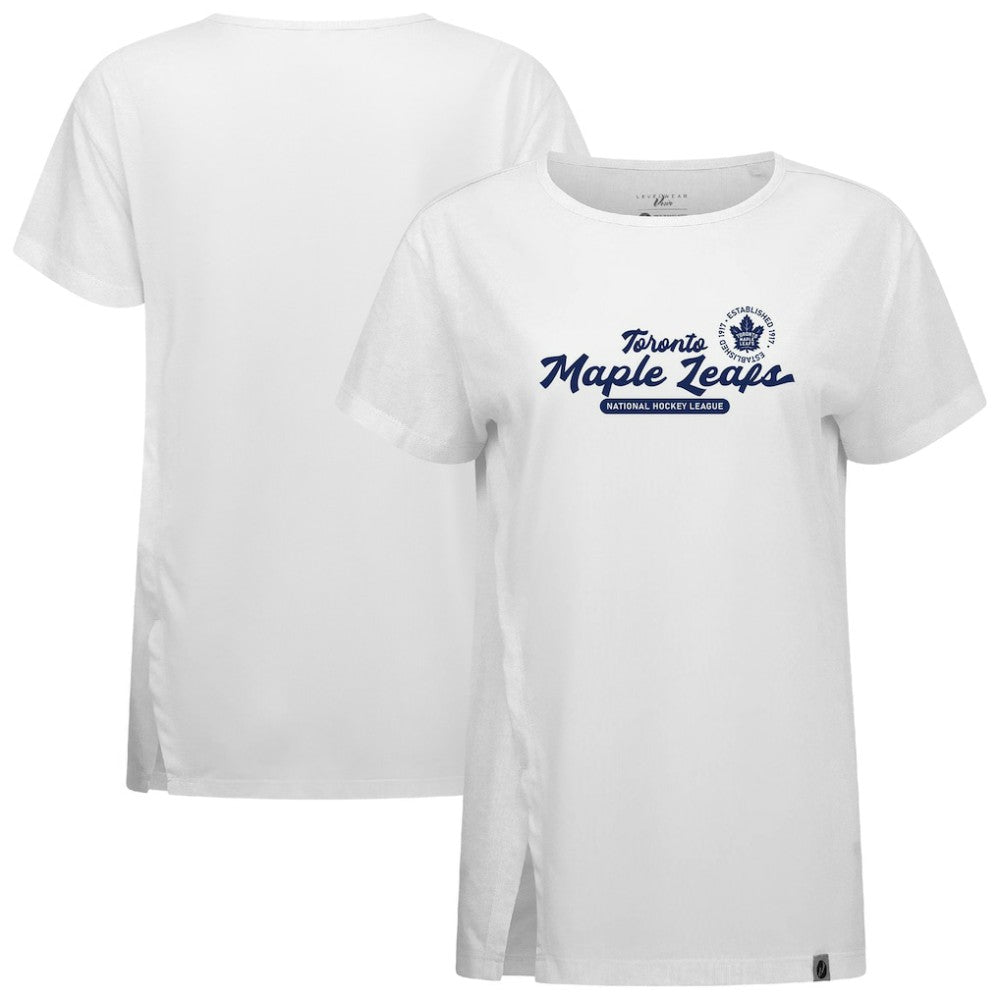 Toronto Maple Leafs - Levelwear Women's Influx Monument T-Shirt White