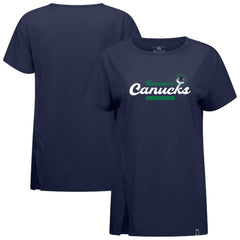 Vancouver Canucks - Levelwear Women's Influx Monument T-Shirt Navy
