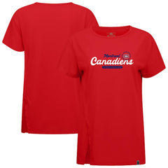 Montreal Canadiens - Levelwear Women's Influx Monument T-Shirt Red