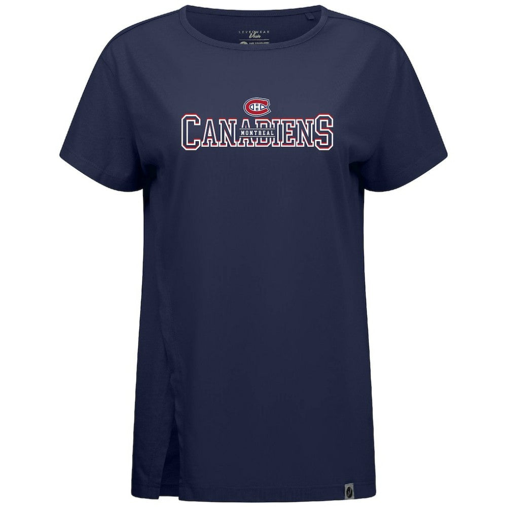 Montreal Canadiens - Levelwear Women's Influx Journey T-Shirt Navy
