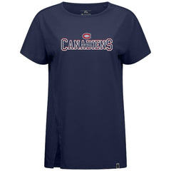 Montreal Canadiens - Levelwear Women's Influx Journey T-Shirt Navy