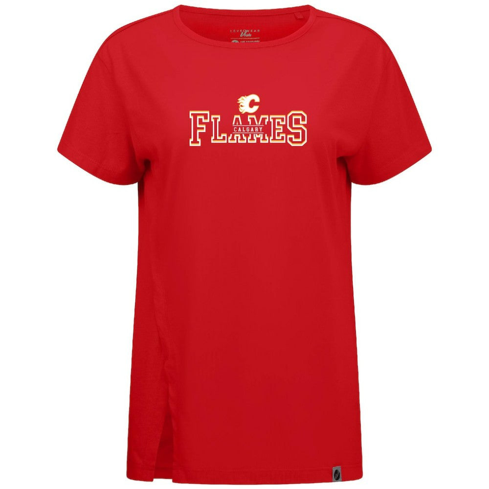 Calgary Flames - Levelwear Women's Influx Journey T-Shirt Red
