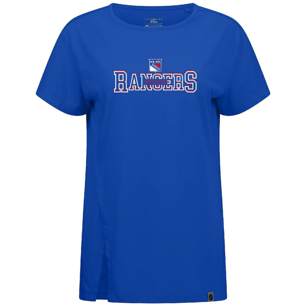 New York Rangers Levelwear Women's Influx Journey T-Shirt Royal