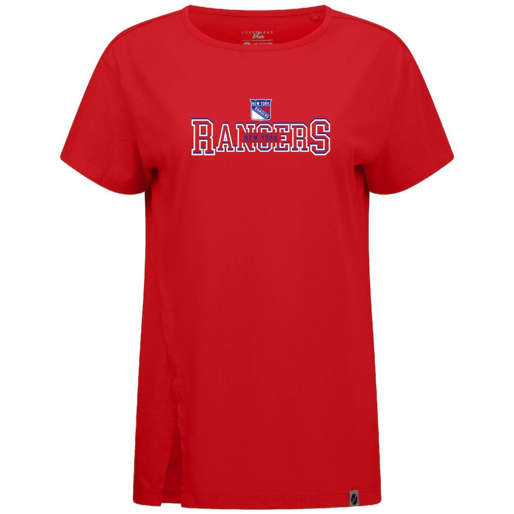 New York Rangers Levelwear Women's Influx Journey T-Shirt Red