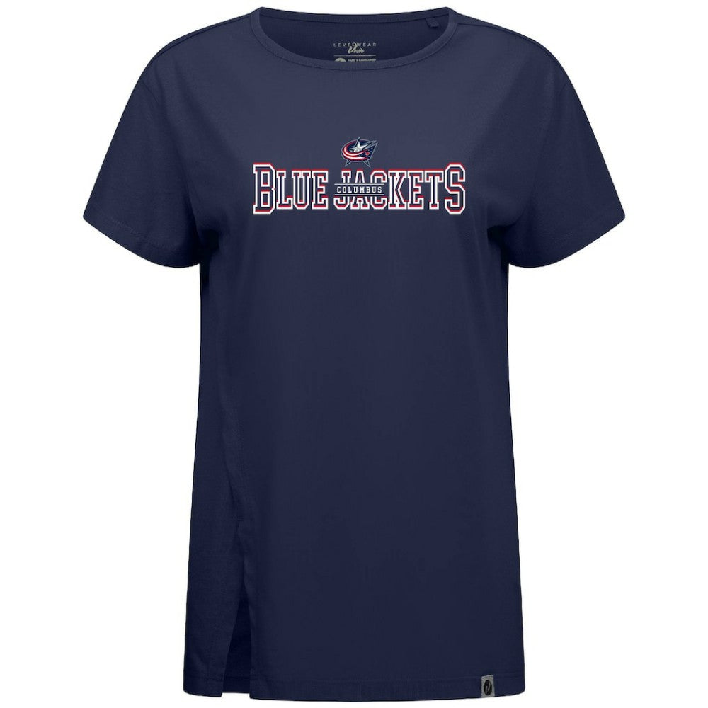 Columbus Blue Jackets - Levelwear Women's Influx Journey T-Shirt Navy