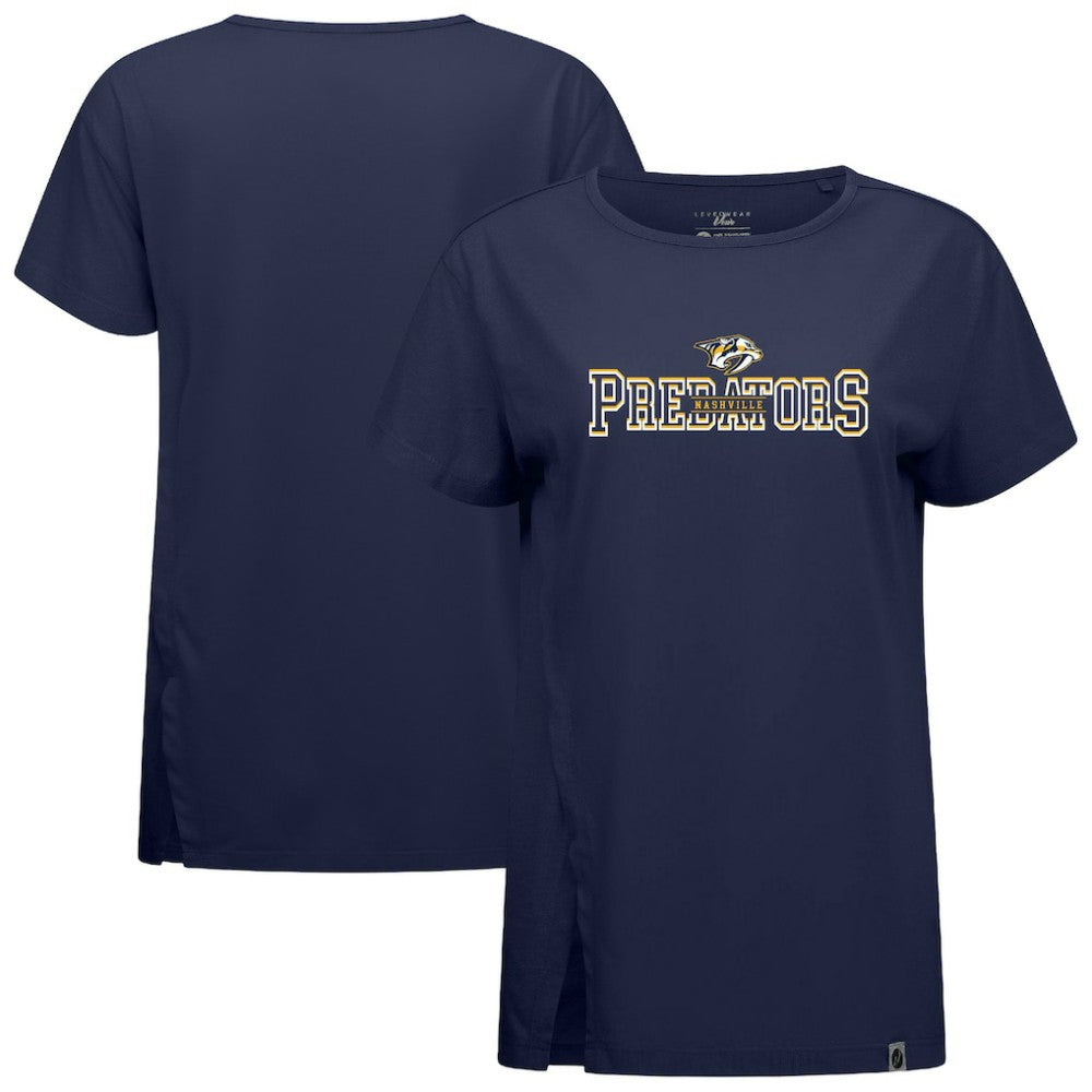 Nashville Predators - Levelwear Women's Influx Journey T-Shirt Navy