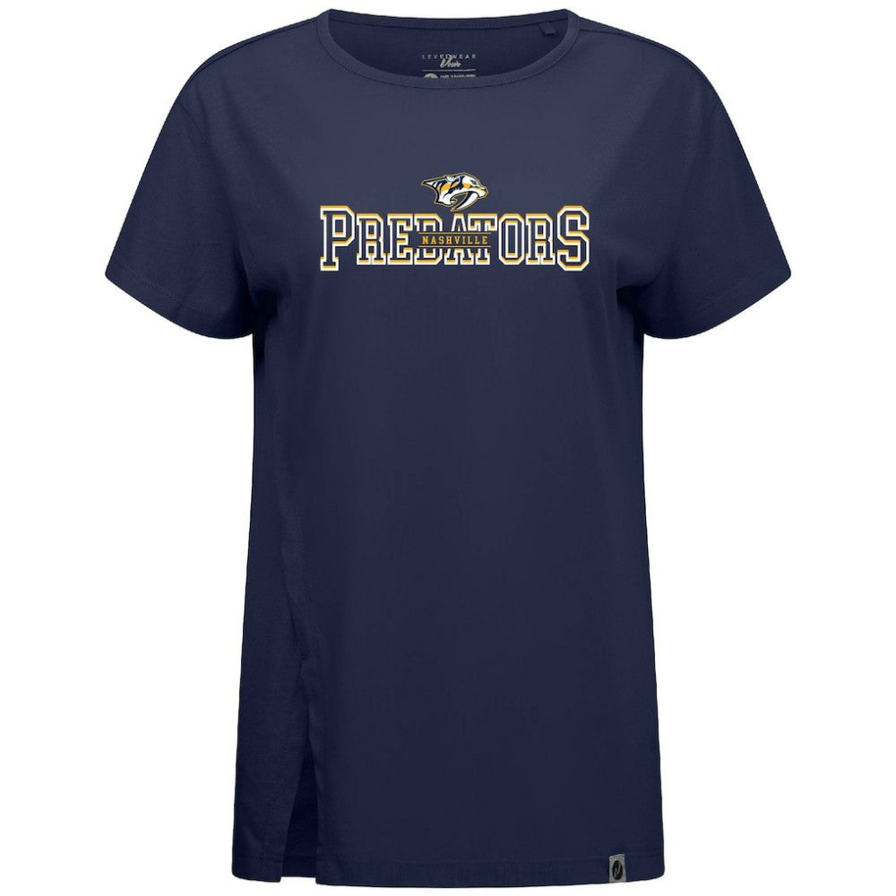 Nashville Predators - Levelwear Women's Influx Journey T-Shirt Navy