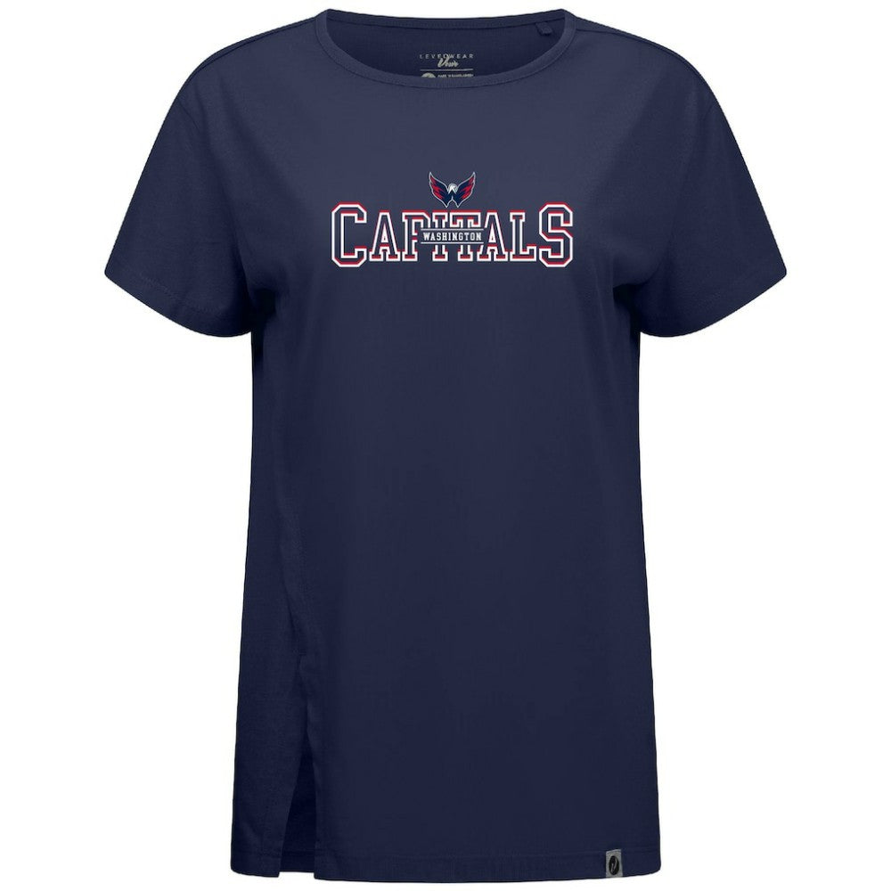 Washington Capitals Levelwear Women's Influx Journey T-Shirt Navy