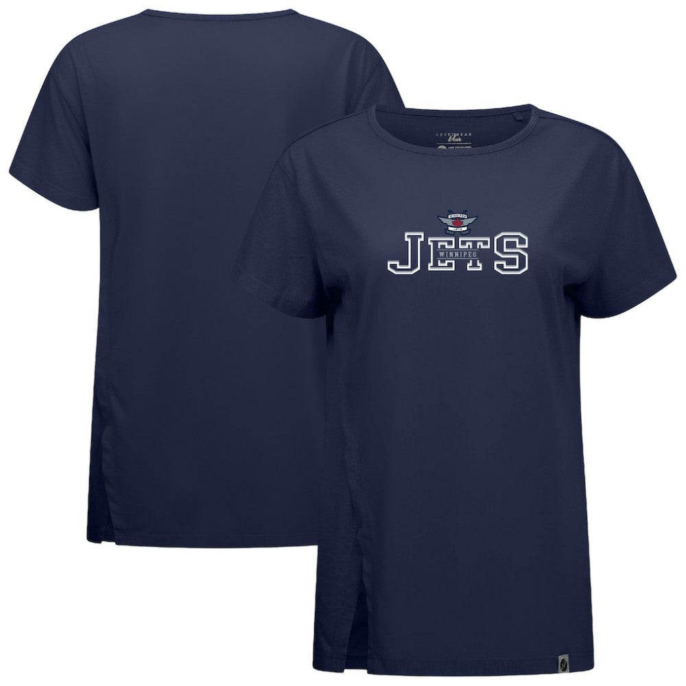 Winnipeg Jets - Levelwear Women's Influx Journey T-Shirt Navy