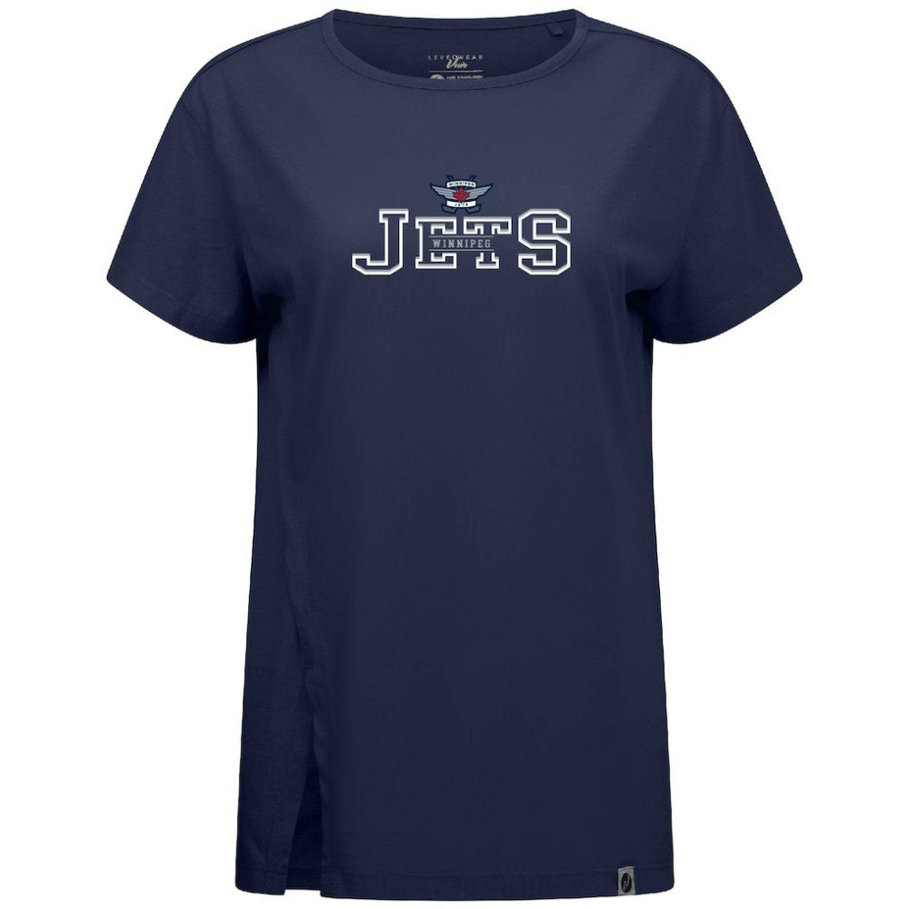 Winnipeg Jets - Levelwear Women's Influx Journey T-Shirt Navy