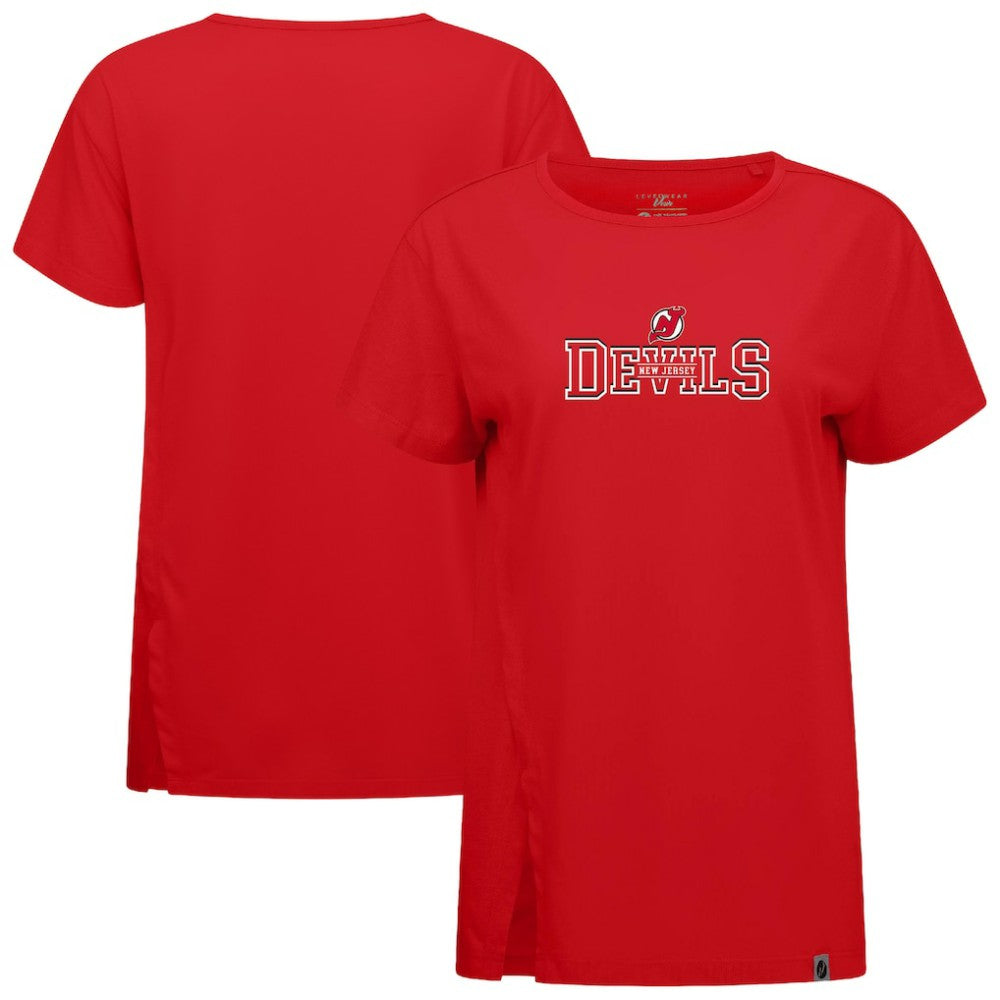 New Jersey Devils - Levelwear Women's Influx Journey T-Shirt Red