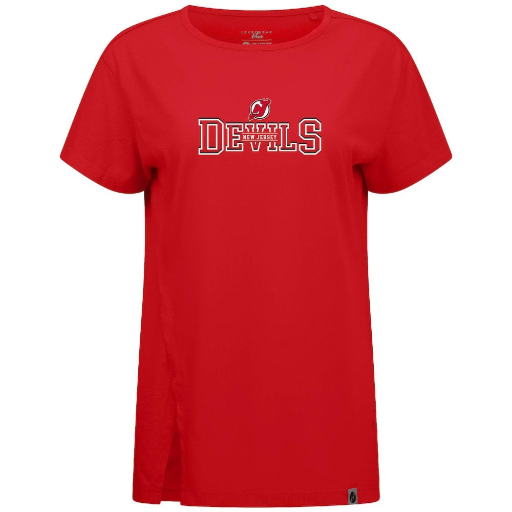 New Jersey Devils - Levelwear Women's Influx Journey T-Shirt Red