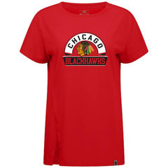 Chicago Blackhawks Levelwear Women's Influx Banner Arch T-Shirt Red