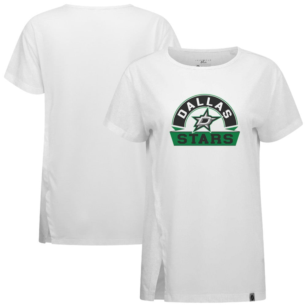 Dallas Stars - Levelwear Women's Influx Banner Arch T-Shirt White