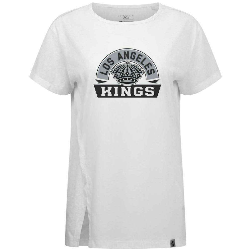 Los Angeles Kings - Levelwear Women's Influx Banner Arch T-Shirt White