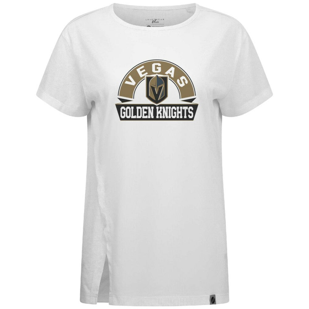 Vegas Golden Knights Levelwear Women's Influx Banner Arch T-Shirt White