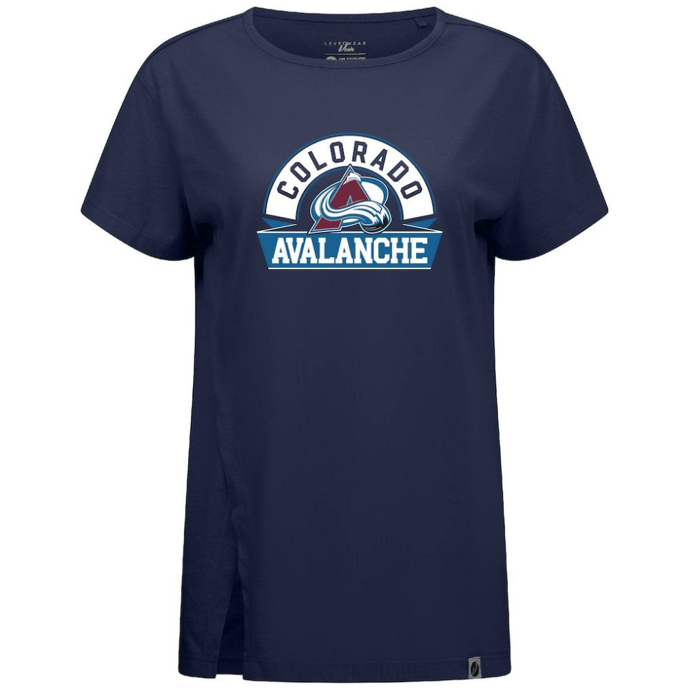 Colorado Avalanche - Levelwear Women's Influx Banner Arch T-Shirt Navy
