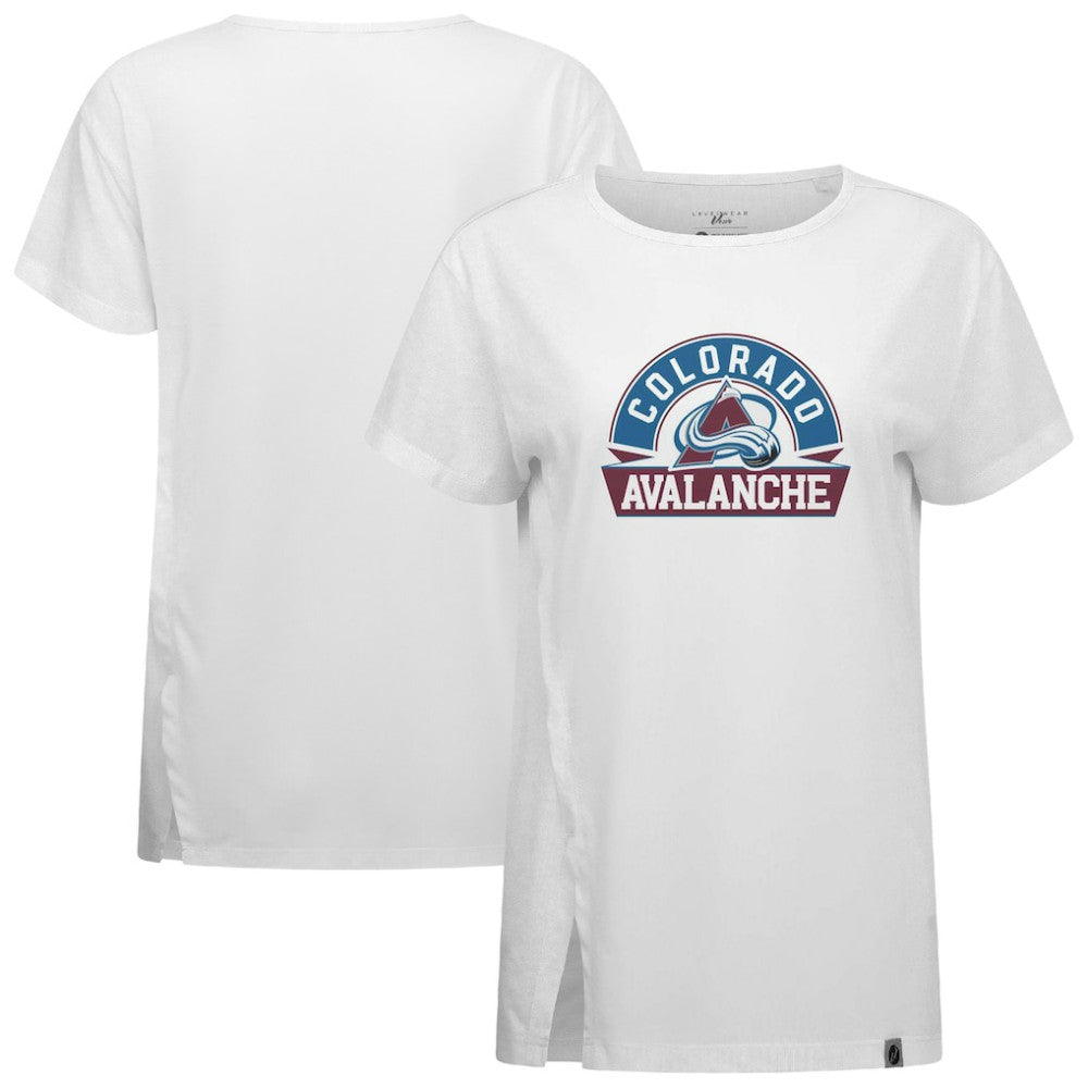 Colorado Avalanche - Levelwear Women's Influx Banner Arch T-Shirt White