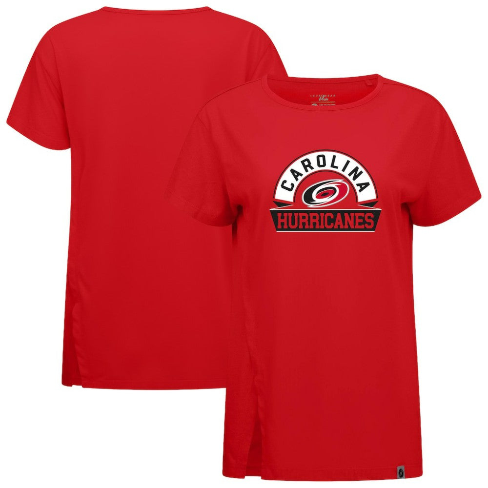 Carolina Hurricanes - Levelwear Women's Influx Banner Arch T-Shirt Red