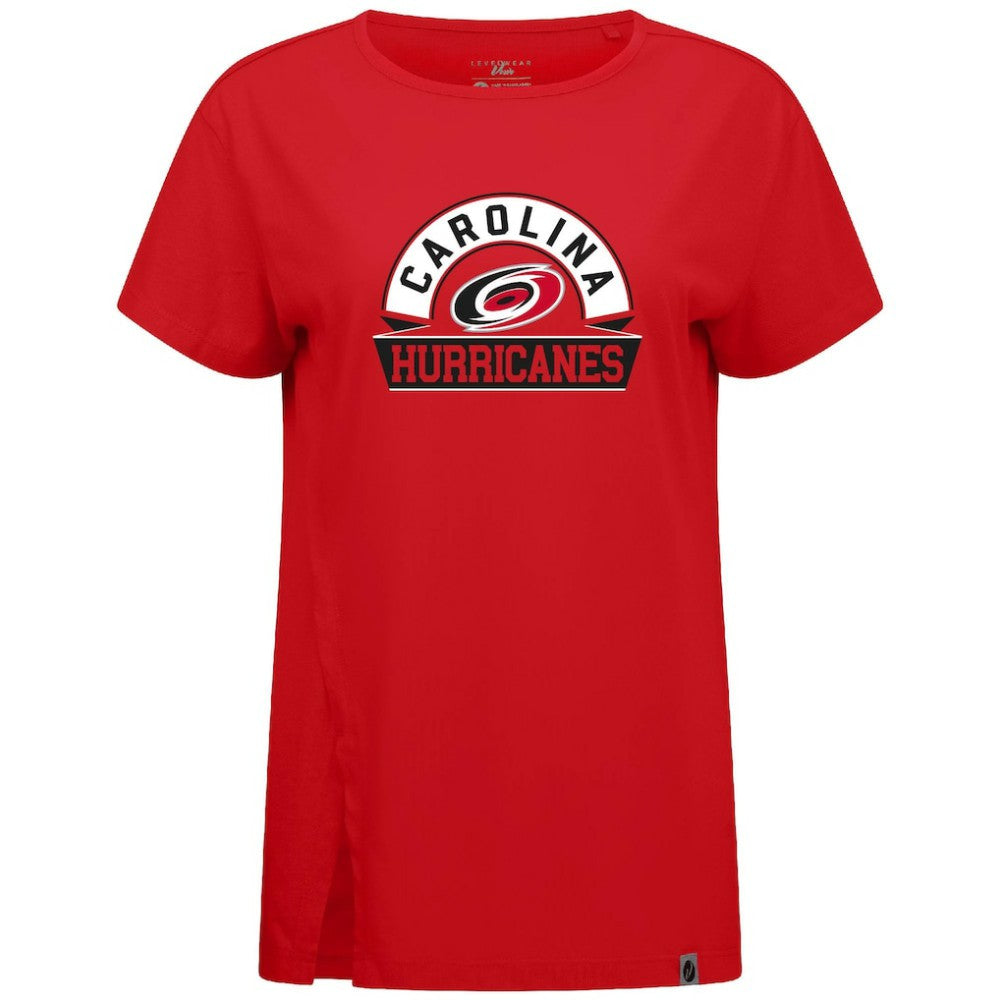 Carolina Hurricanes - Levelwear Women's Influx Banner Arch T-Shirt Red