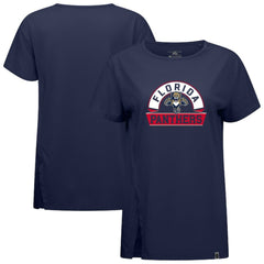 Florida Panthers - Levelwear Women's Influx Banner Arch T-Shirt Navy