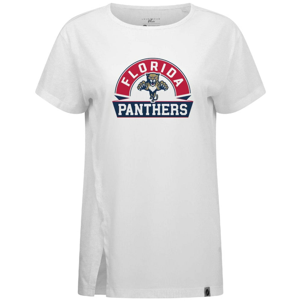 Florida Panthers - Levelwear Women's Influx Banner Arch T-Shirt White