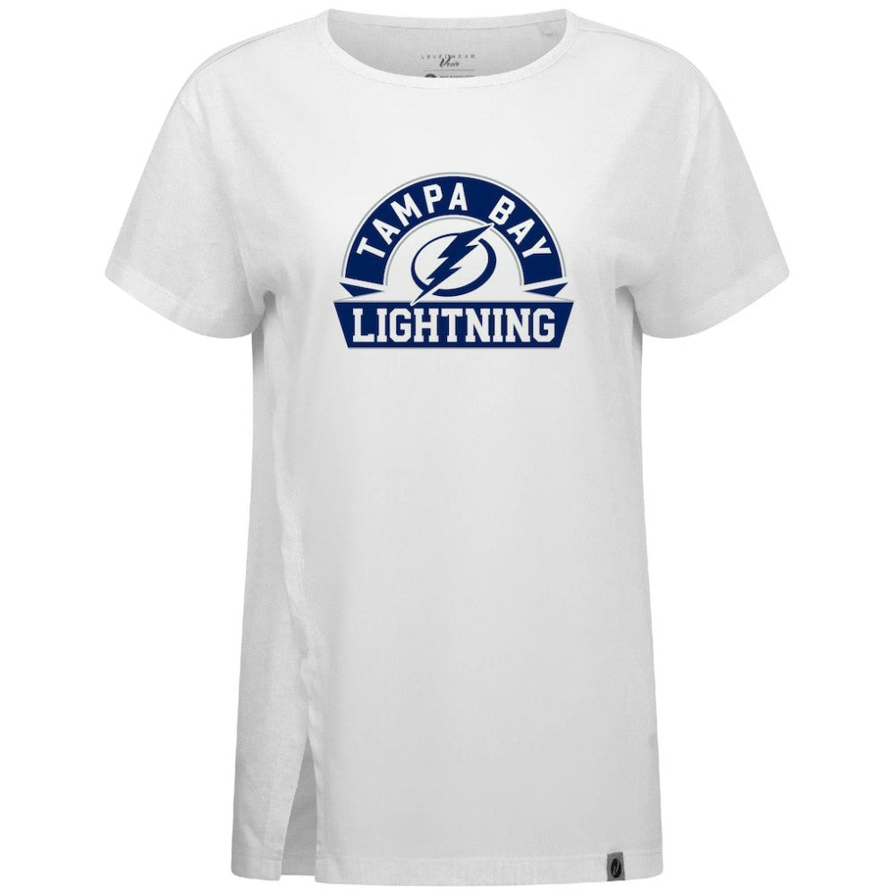 Tampa Bay Lightning - Levelwear Women's Influx Banner Arch T-Shirt White