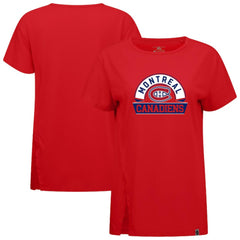 Montreal Canadiens - Levelwear Women's Influx Banner Arch T-Shirt Red