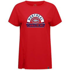 Montreal Canadiens - Levelwear Women's Influx Banner Arch T-Shirt Red