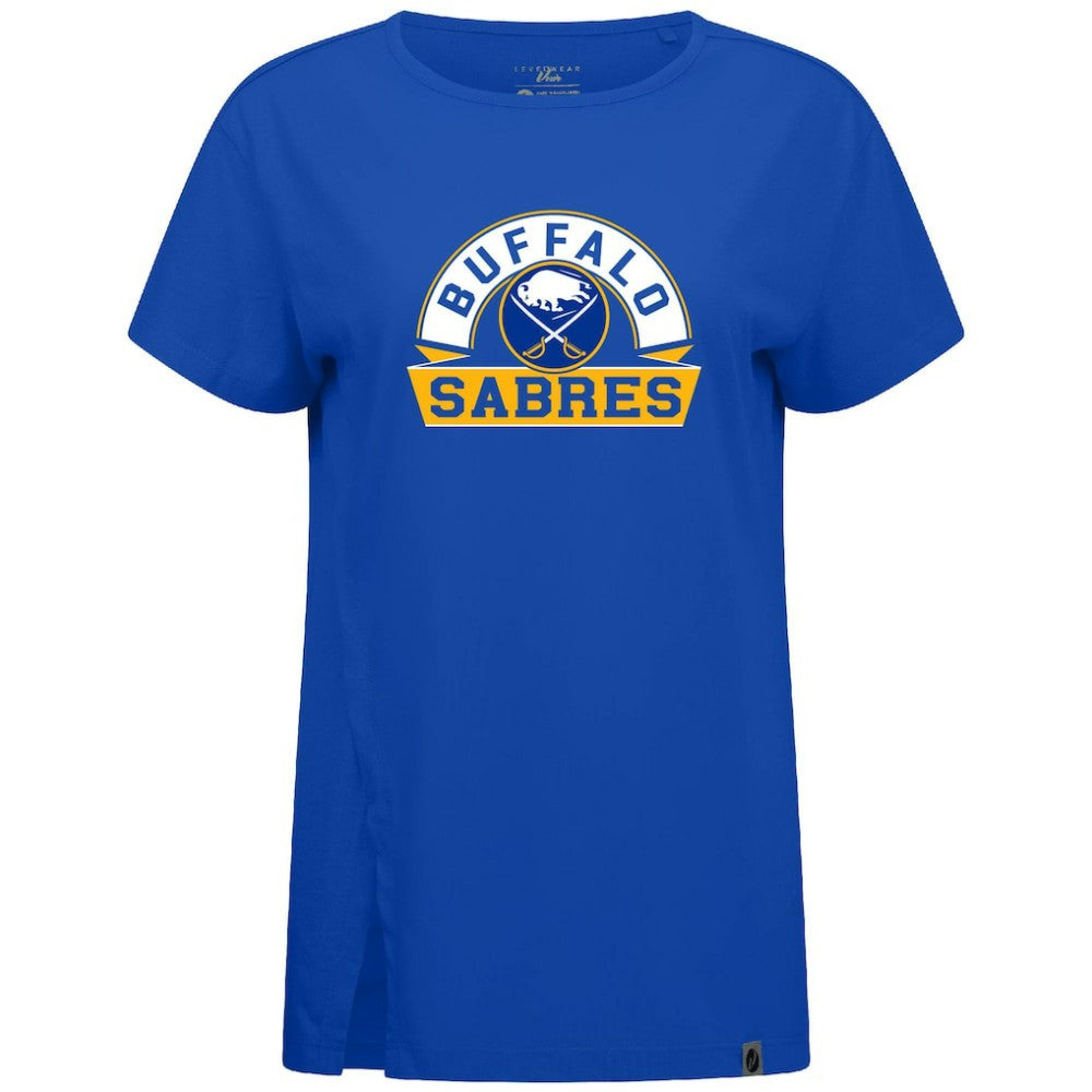 Buffalo Sabres - Levelwear Women's Influx Banner Arch T-Shirt Royal
