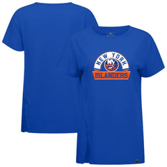 New York Islanders - Levelwear Women's Influx Banner Arch T-Shirt Royal