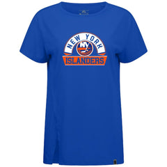 New York Islanders - Levelwear Women's Influx Banner Arch T-Shirt Royal