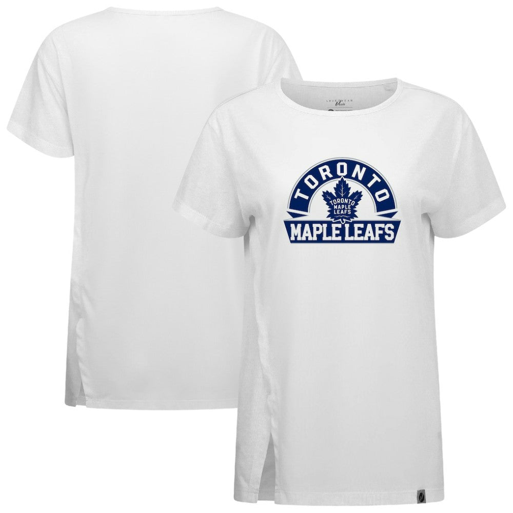Toronto Maple Leafs - Levelwear Women's Influx Banner Arch T-Shirt White