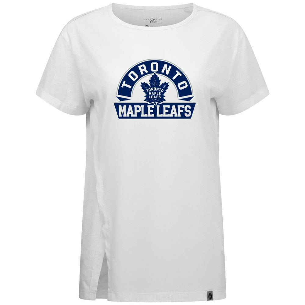 Toronto Maple Leafs - Levelwear Women's Influx Banner Arch T-Shirt White