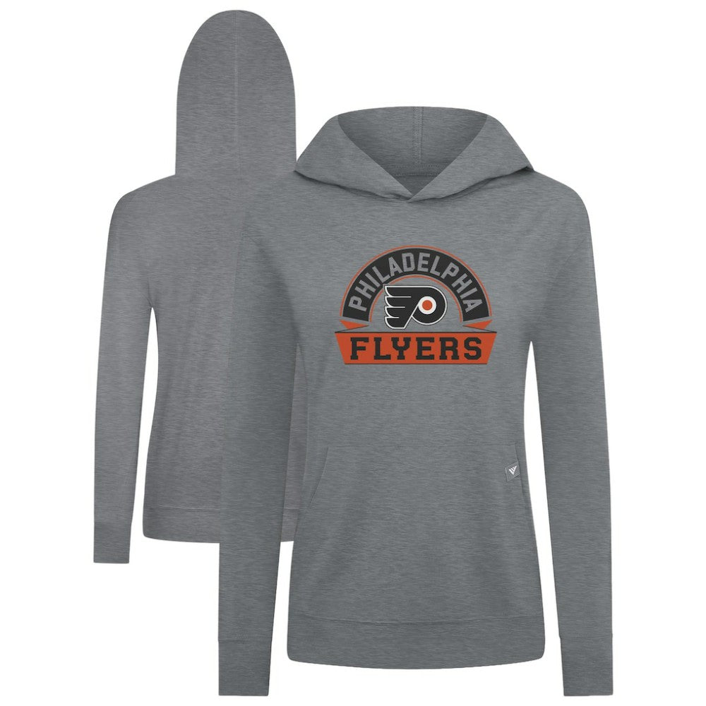 Philadelphia Flyers - Levelwear Women's Relay Banner Arch Pullover Hoodie Gray