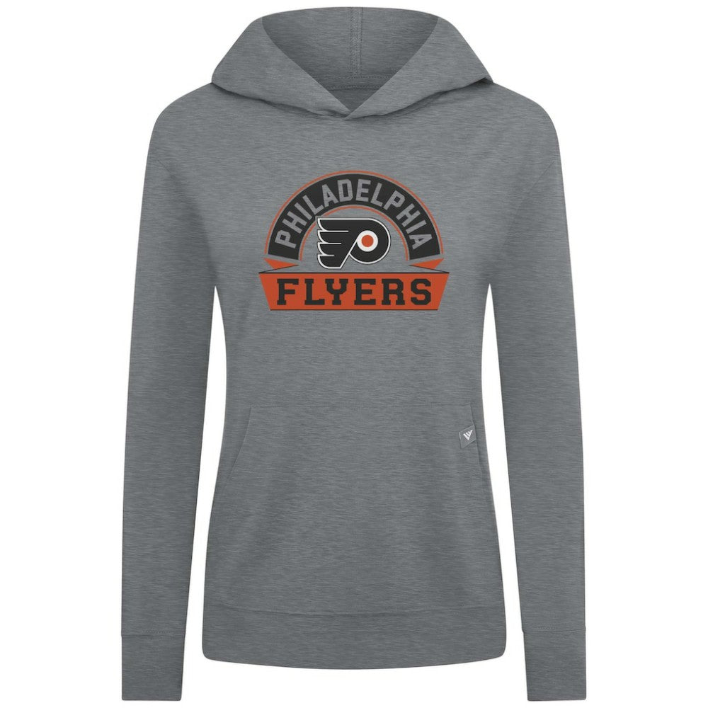 Philadelphia Flyers - Levelwear Women's Relay Banner Arch Pullover Hoodie Gray