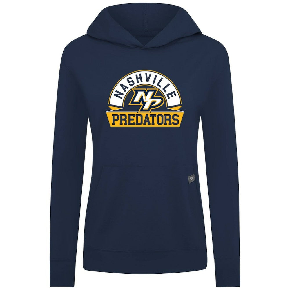 Nashville Predators - Levelwear Women's Relay Banner Arch Pullover Hoodie Navy