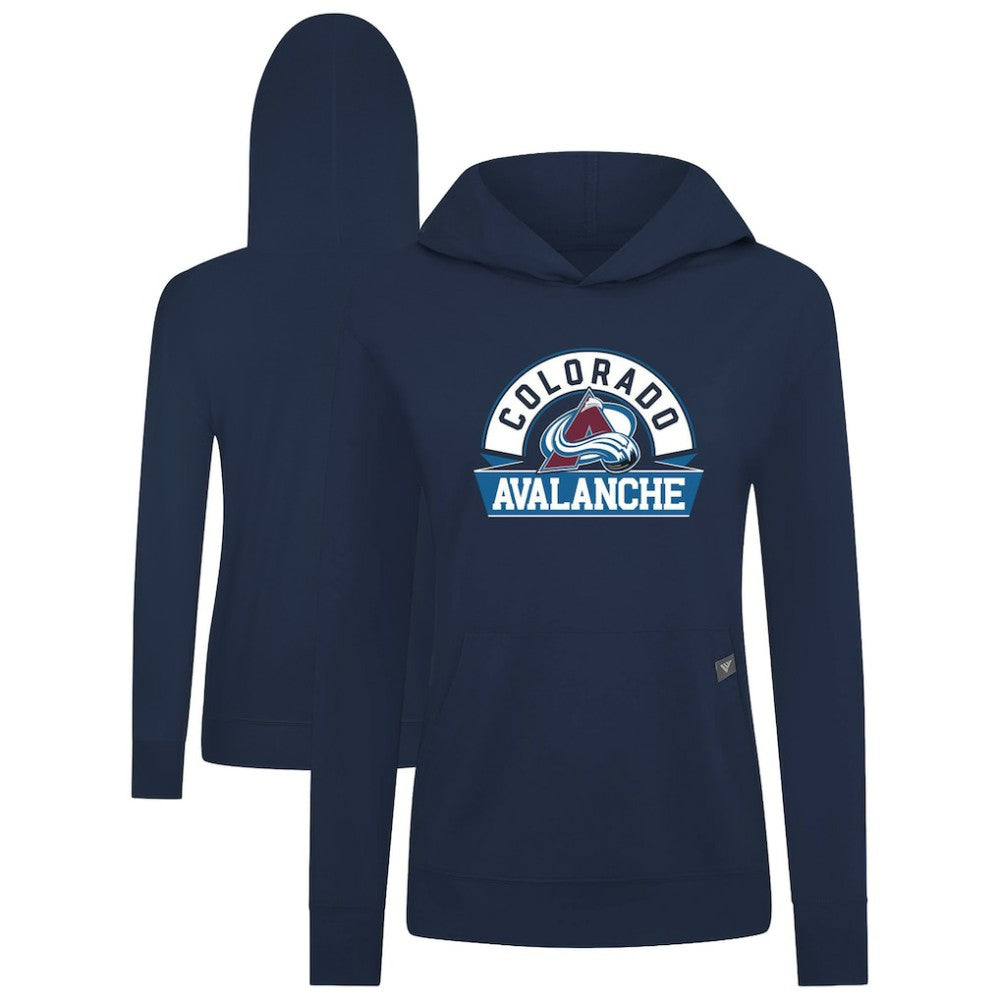 Colorado Avalanche - Levelwear Women's Relay Banner Arch Pullover Hoodie Navy