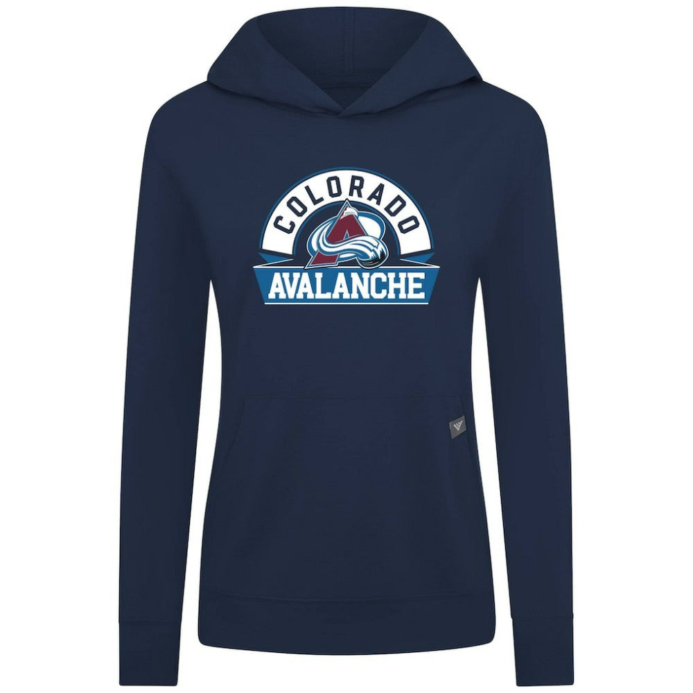 Colorado Avalanche - Levelwear Women's Relay Banner Arch Pullover Hoodie Navy