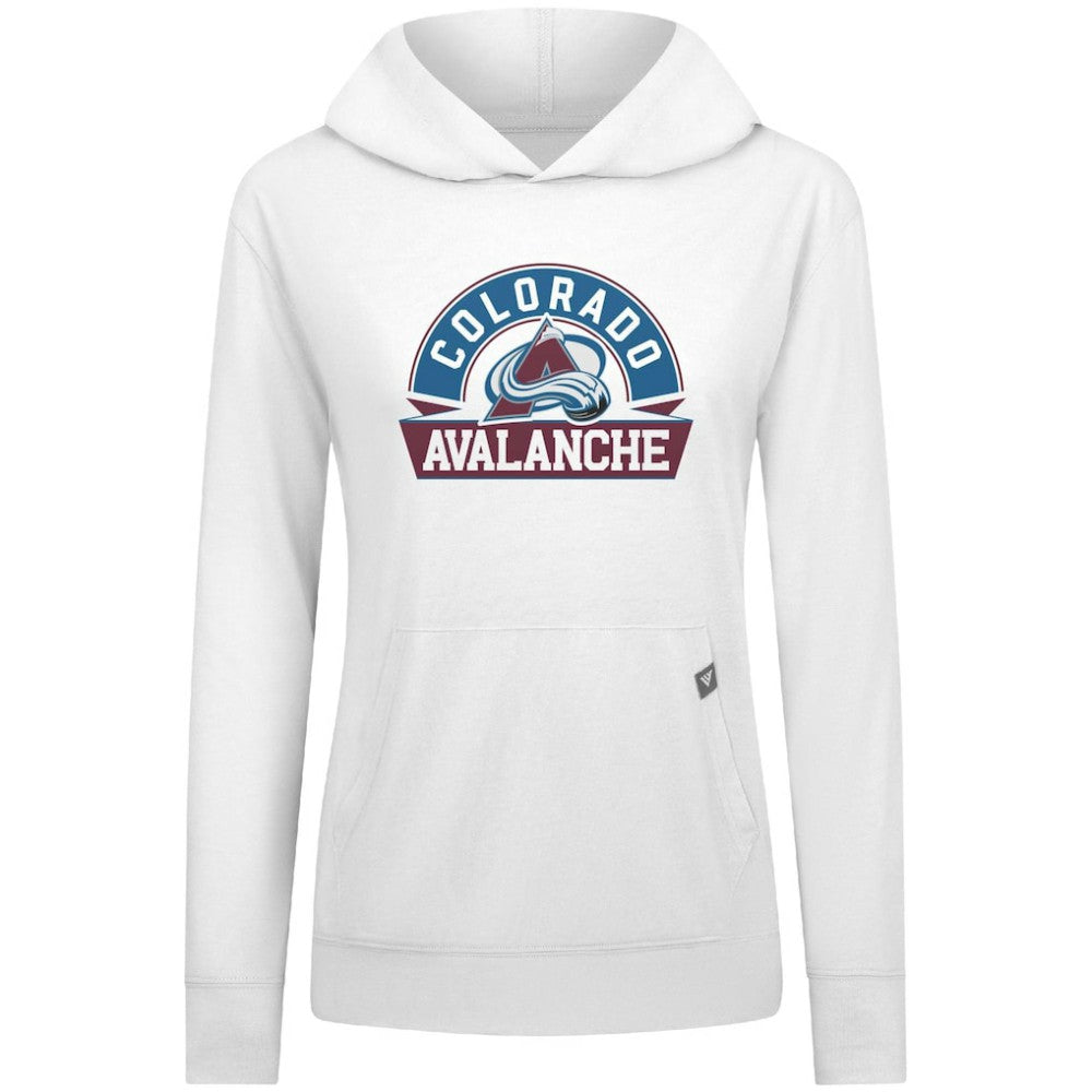 Colorado Avalanche - Levelwear Women's Relay Banner Arch Pullover Hoodie White