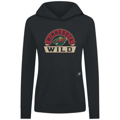 Minnesota Wild - Levelwear Women's Relay Banner Arch Pullover Hoodie Black