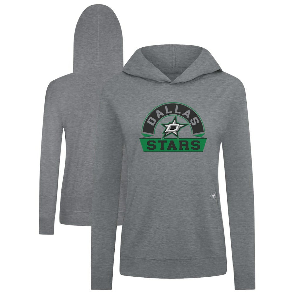 Dallas Stars - Levelwear Women's Relay Banner Arch Pullover Hoodie Gray