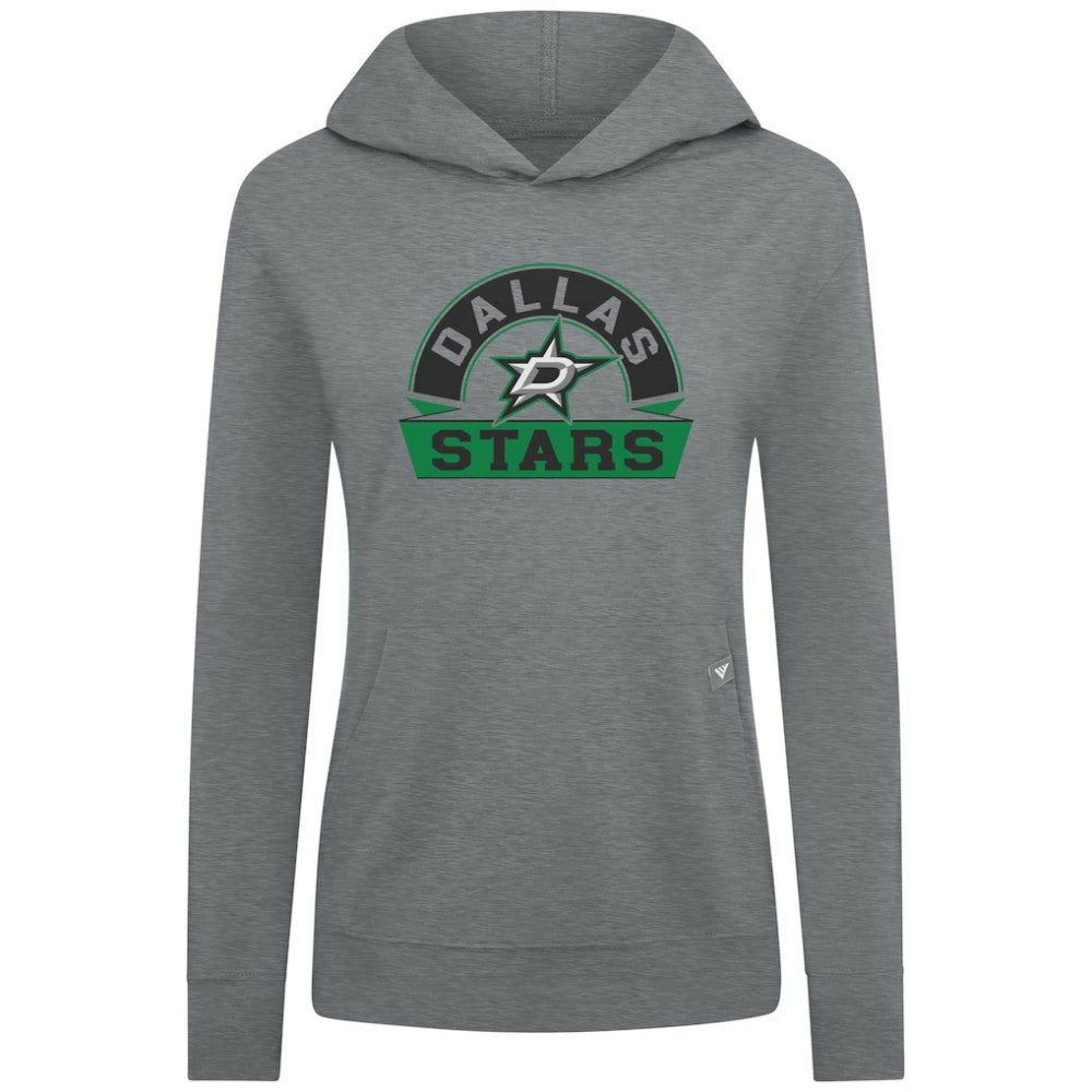 Dallas Stars - Levelwear Women's Relay Banner Arch Pullover Hoodie Gray