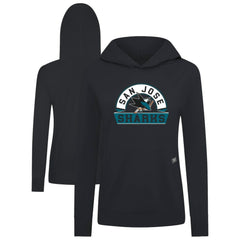 San Jose Sharks - Levelwear Women's Relay Banner Arch Pullover Hoodie Black