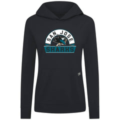 San Jose Sharks - Levelwear Women's Relay Banner Arch Pullover Hoodie Black