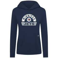 Winnipeg Jets - Levelwear Women's Relay Banner Arch Pullover Hoodie Navy