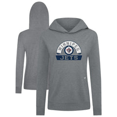 Winnipeg Jets - Levelwear Women's Relay Banner Arch Pullover Hoodie Gray