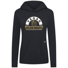 Vegas Golden Knights Levelwear Women's Relay Banner Arch Pullover Hoodie Black