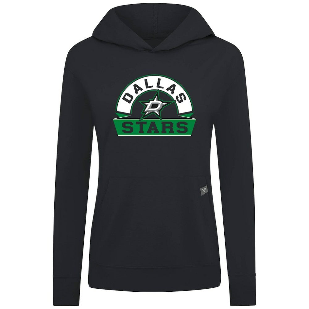Dallas Stars - Levelwear Women's Relay Banner Arch Pullover Hoodie Black