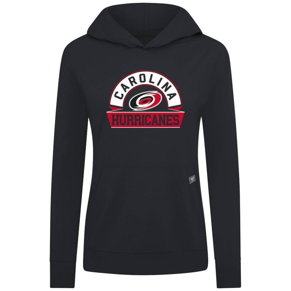 Carolina Hurricanes - Levelwear Women's Relay Banner Arch Pullover Hoodie Black